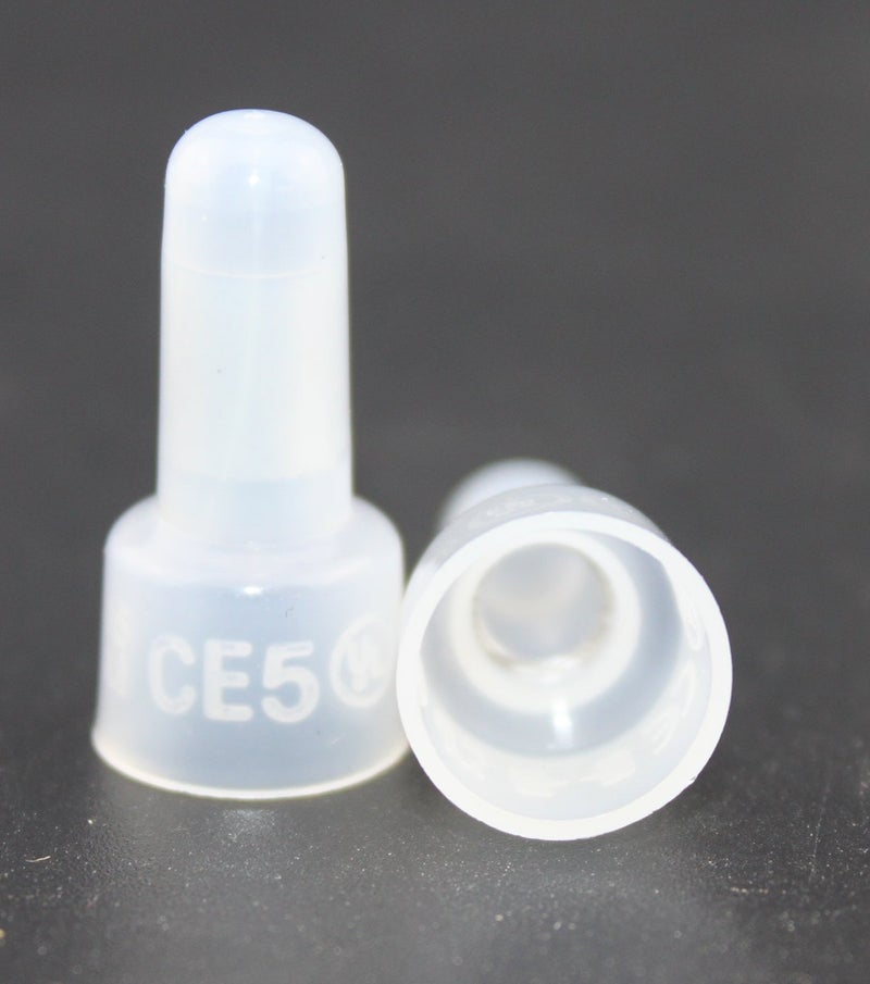 Rextin 1000pcs Transparent CE5 Protective Closed End Wire Crimp Connector Cap (1000pcs) - Image 2